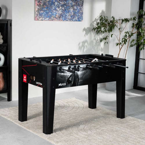 Tischkicker ULTRA- schwarz/weiß
