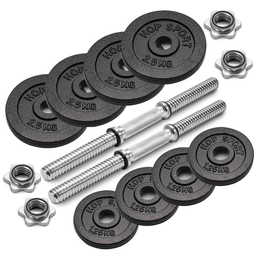 Hop-Sport Guss Kurzhantelset 2x
