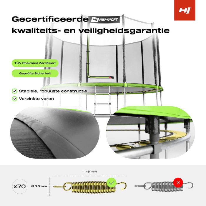 Hoge kwaliteit en veiligheid bevestigd door een certificaat
