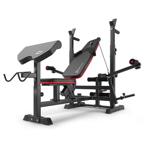 Hantelset 75kg + Hantelbank HS-