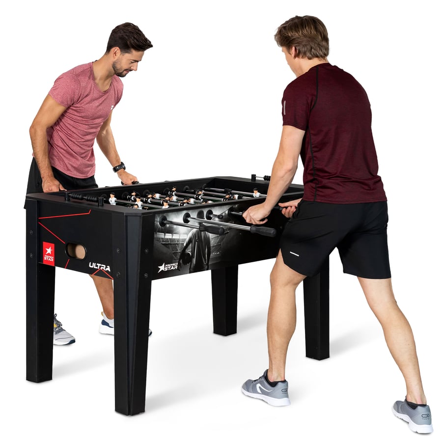 Tischkicker ULTRA- schwarz/weiß