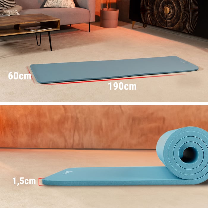 Gymnastiekmat 190x60 hemelsblauw
