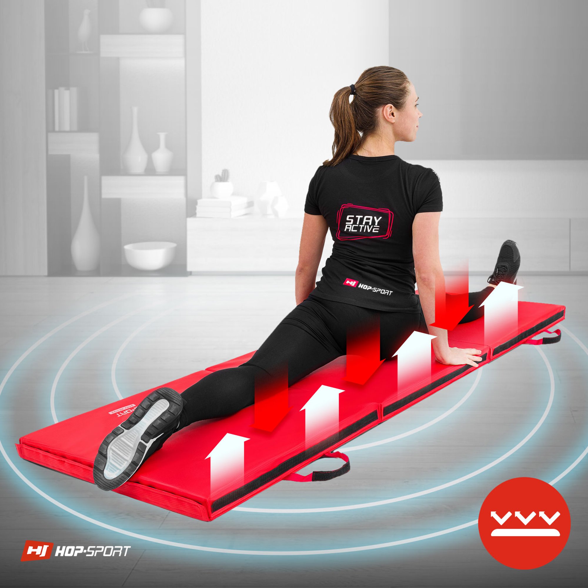warmhoudende turnmat rood