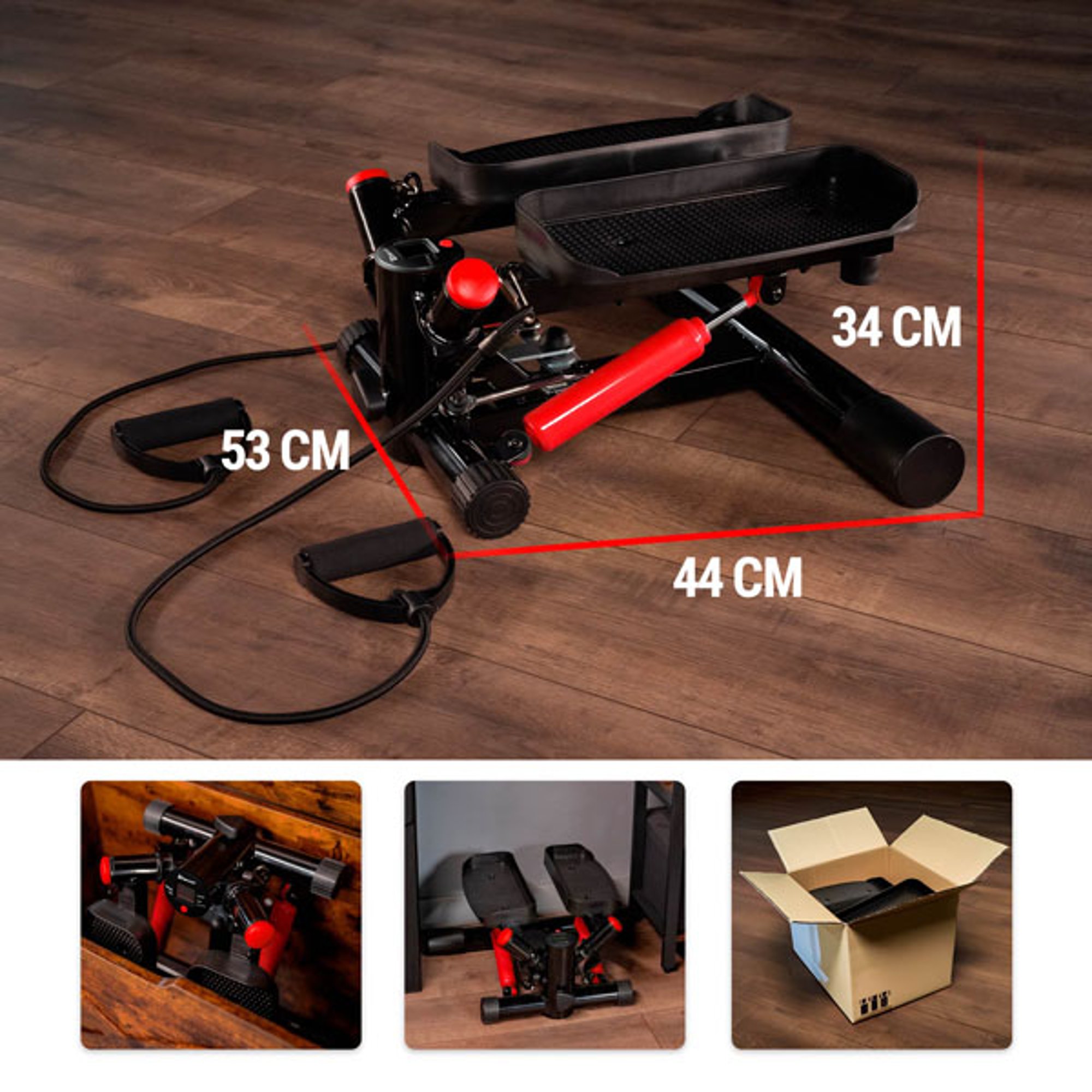 Stepper 035S Swing van Hop-Sport in Rood en technische gegevens