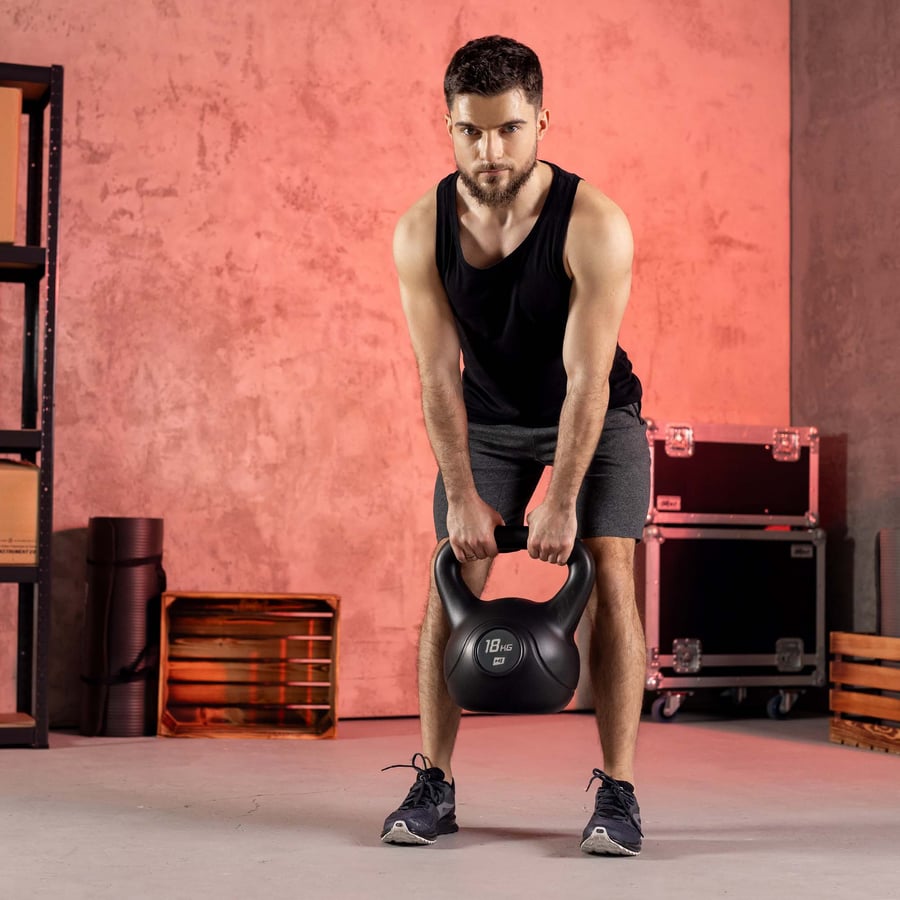 Kettlebell aus Kunststoff 18kg