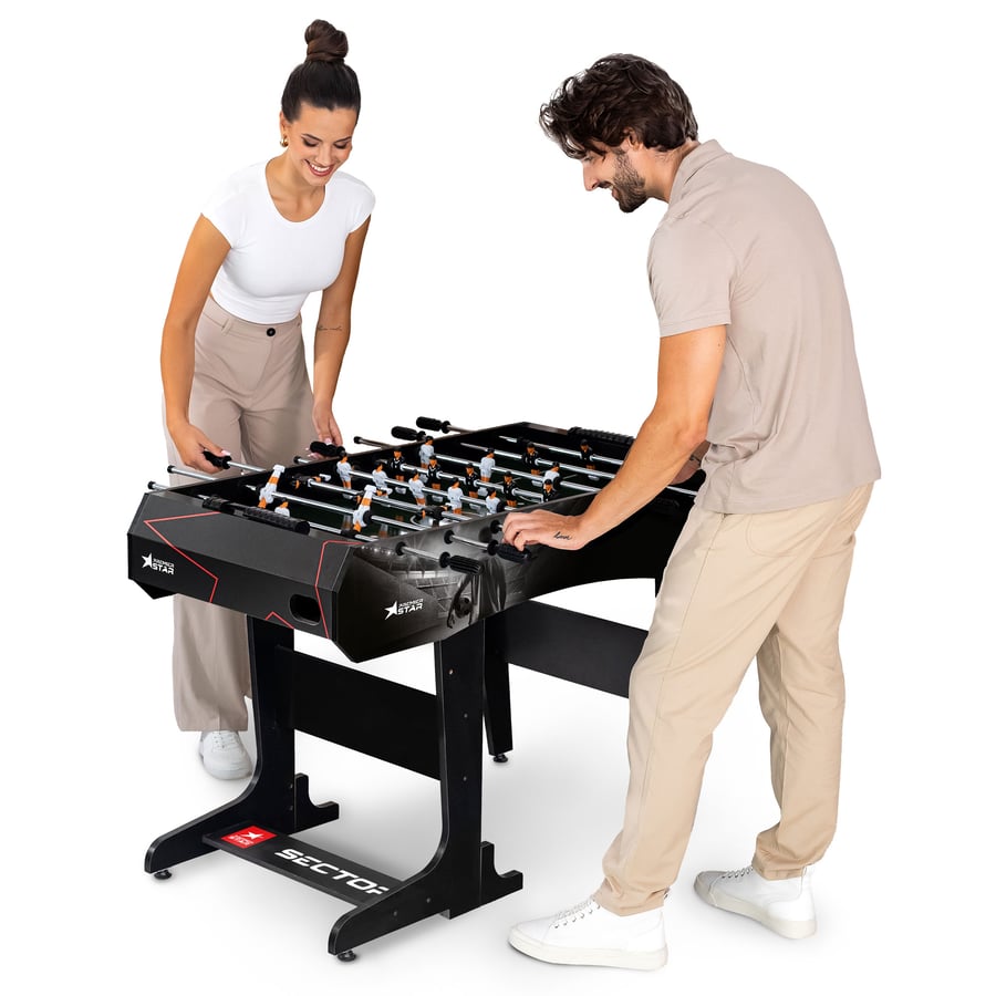 Tischkicker SECTOR- schwarz-wei