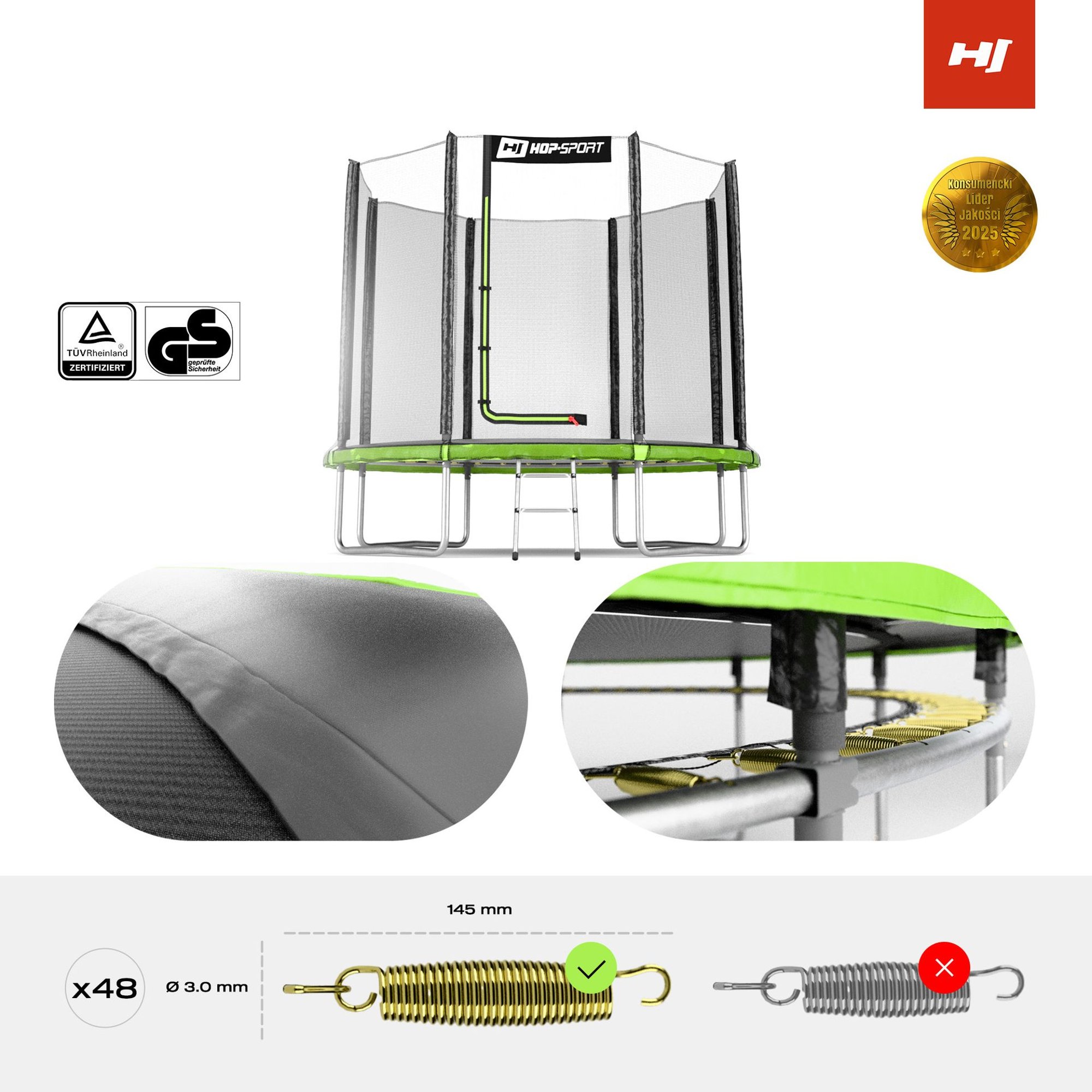 Trampoline met details