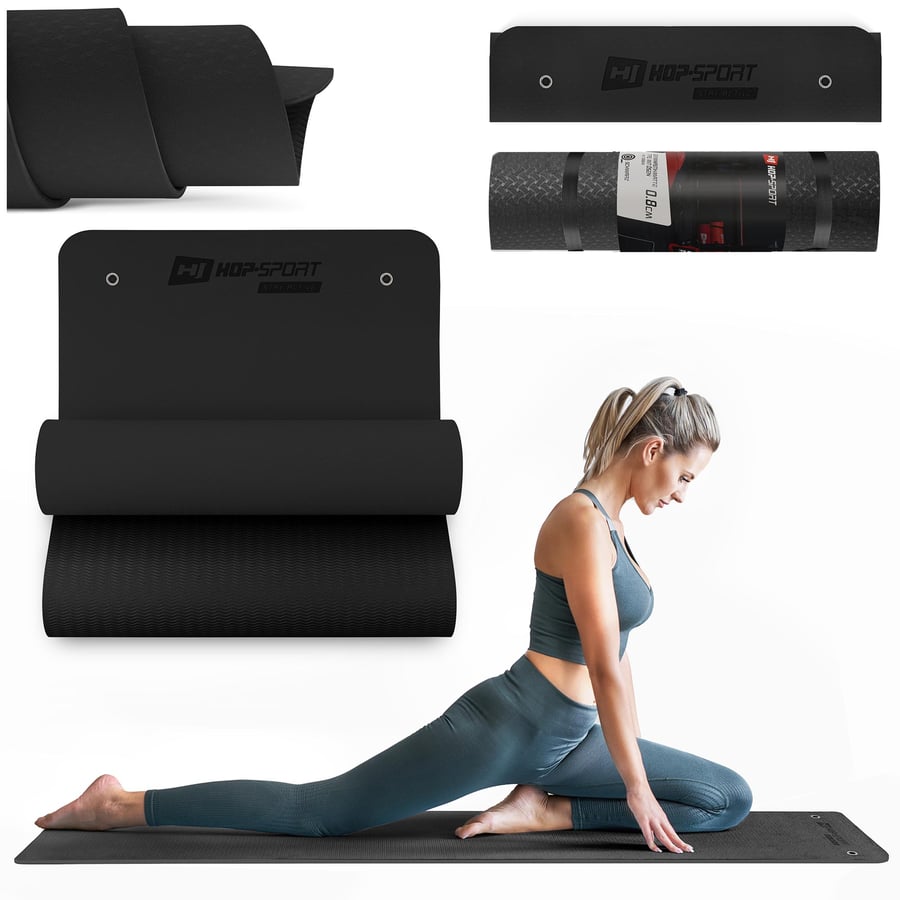 Yogamatte TPE mit Ösen 0,8cm HS
