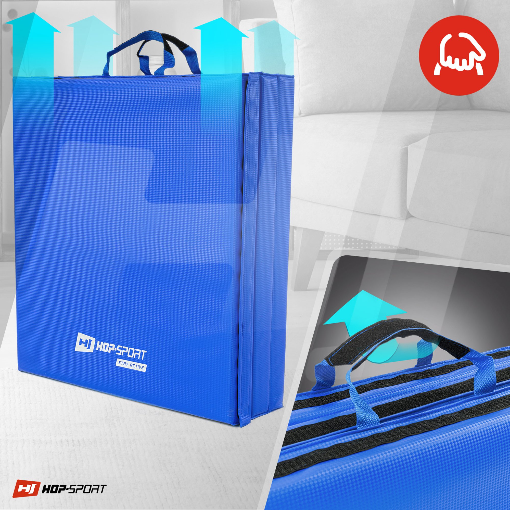 Transportgrepen turnmat blauw
