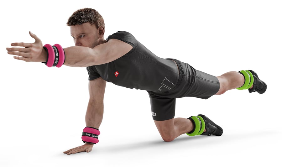 Gewichtsmanschetten 2x1kg grün