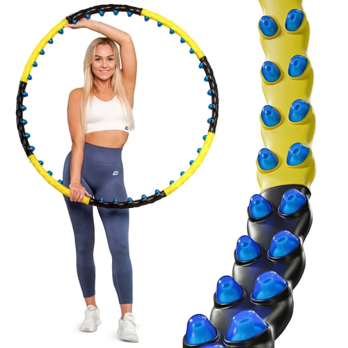 Hula-hop 110cm HS-080HH żółto-c