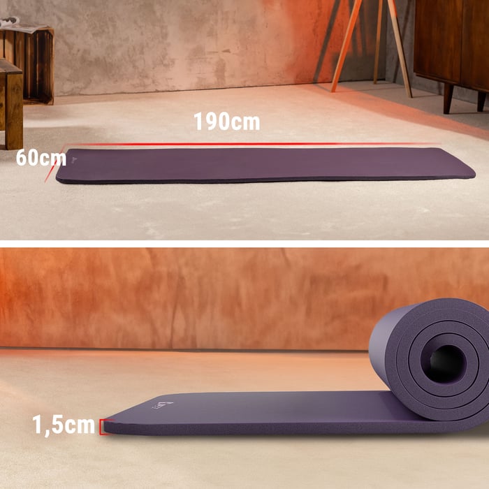 afmetingen van de fitnessmat