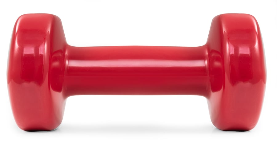 Kurzhantel 2er Set aus Vinyl 2x