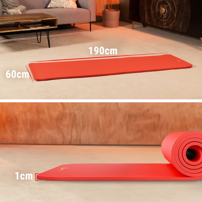 fitnessmat met afmetingen