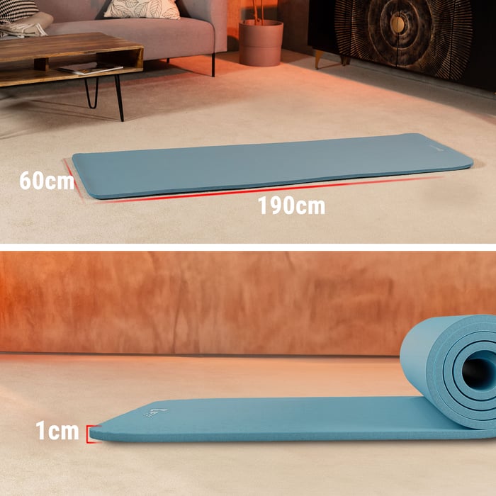 fitnessmat met afmetingen