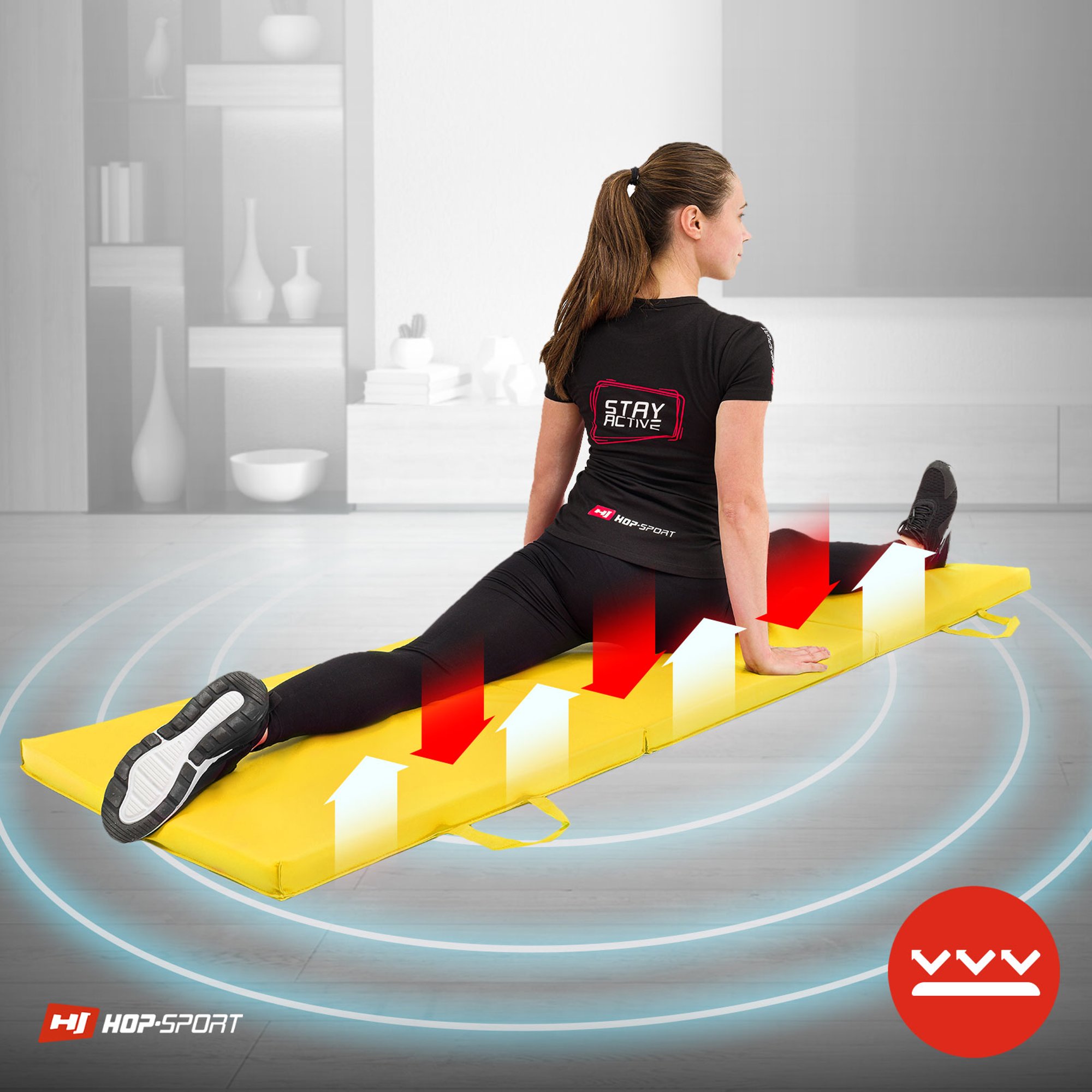 Duurzame turnmat geel